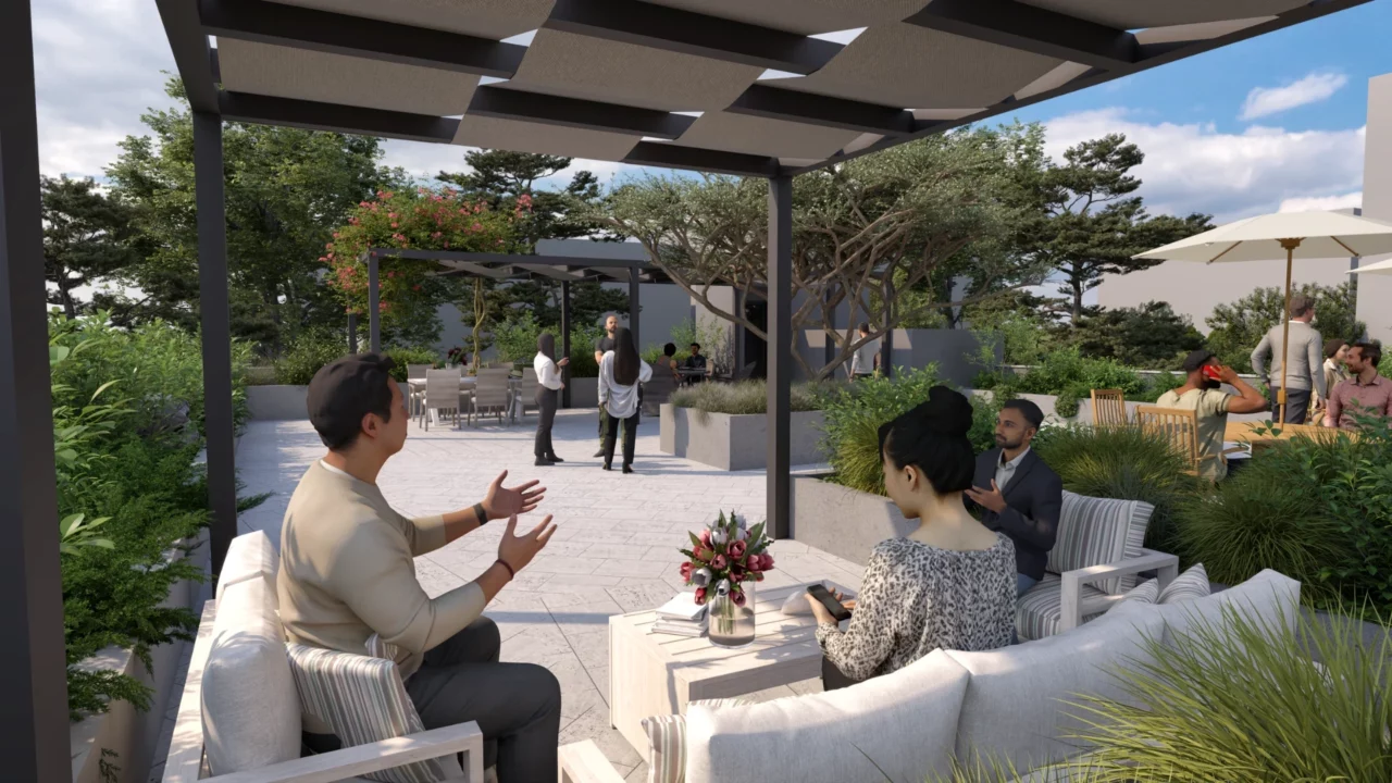 Greece Golden Visa Apartment Render Communal Area