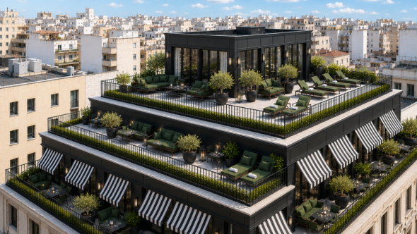Exterior Central Athens Hotel Investment Greece Golden Visa