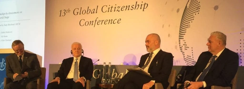 Albania Prime Minister Edi Rama announcing citizenship investment programme